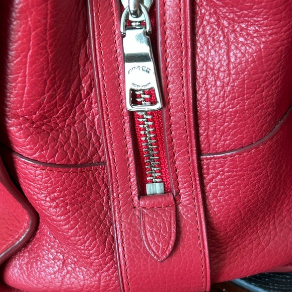 Coach Mercer 30 True Red NWT Leather Satchel with Turn-Lock - Picture 7 of 14